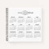 Einfach aber elegant - Kalender 2024 | Notebook Notizblock (Vorderseite)