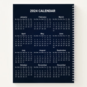 Einfach aber elegant - Kalender 2024   Notebook Notizblock