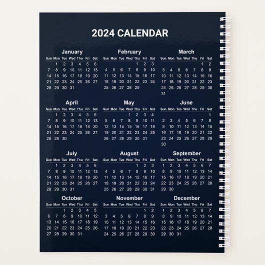 Einfach aber elegant - Kalender 2024 | Planer (Rückseite)