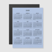 Einfach aber elegant - Kalender 2025 | Magnetkarte (Vorne/Hinten)