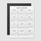 Einfach aber elegant - Kalender 2025 | Magnetkarte (Vorne/Hinten)