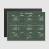 Einfach aber elegant - Kalender 2025 | Magnetkarte (Vorne/Hinten)