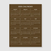 Einfach aber elegant - Kalender 2025 | Magnetkarte (Vorderseite)