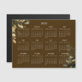 Einfach aber elegant - Kalender 2025 | Magnetkarte (Vorne/Hinten)
