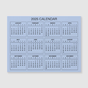Einfach aber elegant - Kalender 2025   Magnetkarte
