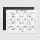 Einfach aber elegant - Kalender 2025 | Magnetkarte (Vorne/Hinten)