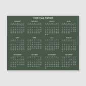 Einfach aber elegant - Kalender 2025 | Magnetkarte (Vorderseite)