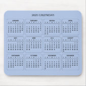 Einfach aber elegant - Kalender 2025 | Mousepad (Vorne)