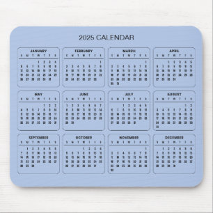 Einfach aber elegant - Kalender 2025   Mousepad