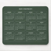 Einfach aber elegant - Kalender 2025 | Mousepad (Vorne)