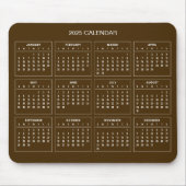 Einfach aber elegant - Kalender 2025 | Mousepad (Vorne)