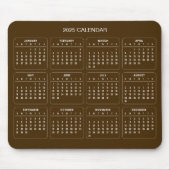 Einfach aber elegant - Kalender 2025 | Mousepad (Vorne)