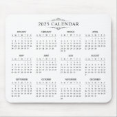 Einfach aber elegant - Kalender 2025 | Mousepad (Vorne)