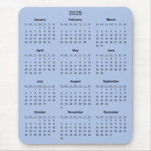 Einfach aber elegant - Kalender 2025   Mousepad