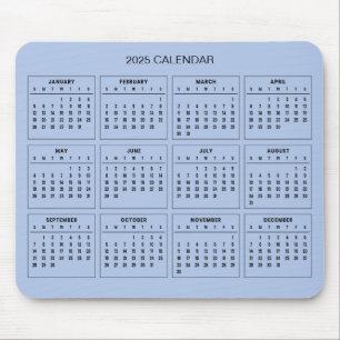 Einfach aber elegant - Kalender 2025   Mousepad