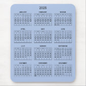 Einfach aber elegant - Kalender 2025 | Mousepad (Vorne)
