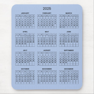 Einfach aber elegant - Kalender 2025   Mousepad