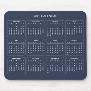 Einfach aber elegant - Kalender 2025   Mousepad