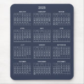 Einfach aber elegant - Kalender 2025 | Mousepad (Vorne)