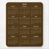 Einfach aber elegant - Kalender 2025 | Mousepad (Vorne)