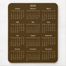 Einfach aber elegant - Kalender 2025 | Mousepad