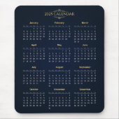 Einfach aber elegant - Kalender 2025 | Mousepad (Vorne)