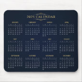 Einfach aber elegant - Kalender 2025 | Mousepad (Vorne)