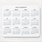 Einfach aber elegant - Kalender 2025 | Mousepad (Vorne)