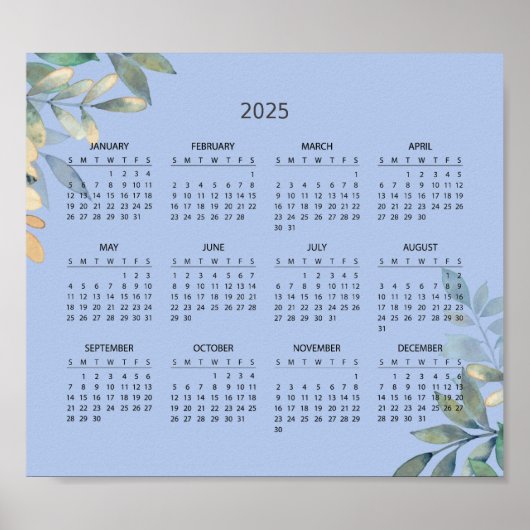 Einfach aber elegant - Kalender 2025 | Poster (Vorne)
