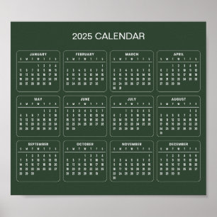 Einfach aber elegant - Kalender 2025 Poster