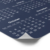 Einfach aber elegant - Kalender 2025 | Poster (Ecke)