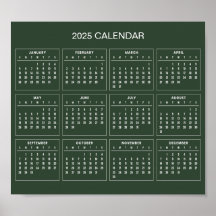 Einfach aber elegant - Kalender 2025 | Poster
