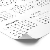 Einfach aber elegant - Kalender 2025 | Poster (Ecke)