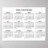Einfach aber elegant - Kalender 2025 | Poster (Vorne)