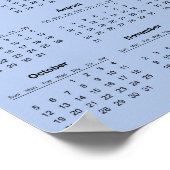 Einfach aber elegant - Kalender 2025 | Poster (Ecke)