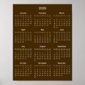 Einfach aber elegant - Kalender 2025 | Poster (Vorne)