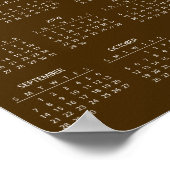 Einfach aber elegant - Kalender 2025 | Poster (Ecke)