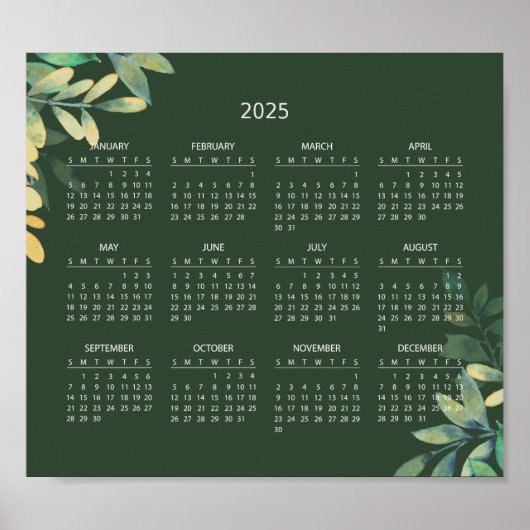 Einfach aber elegant - Kalender 2025 | Poster (Vorne)