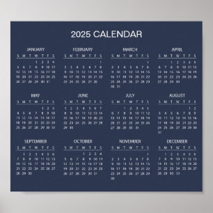 Einfach aber elegant - Kalender 2025 Poster
