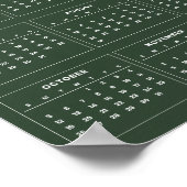 Einfach aber elegant - Kalender 2025 | Poster (Ecke)