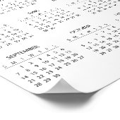 Einfach aber elegant - Kalender 2025 | Poster (Ecke)