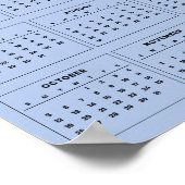 Einfach aber elegant - Kalender 2025 | Poster (Ecke)