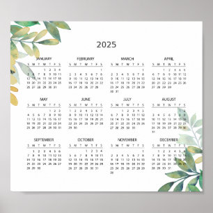Einfach aber elegant - Kalender 2025   Poster