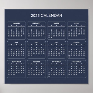 Einfach aber elegant - Kalender 2025   Poster