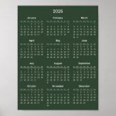 Einfach aber elegant - Kalender 2025 | Poster (Vorne)