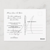 Einfach aber elegant: Schwarz | Kalender Save the Postkarte (Rückseite)