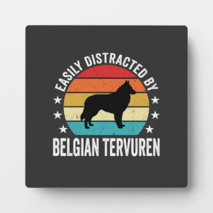 Einfach abgelenkt durch belgischen Tervuren-Hund Fotoplatte