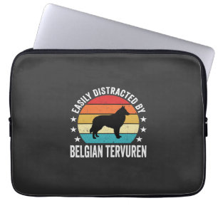 Einfach abgelenkt durch belgischen Tervuren-Hund Laptopschutzhülle