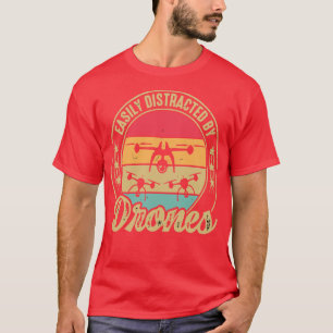 Einfach abgelenkt durch Drohne Vintage 5 T-Shirt