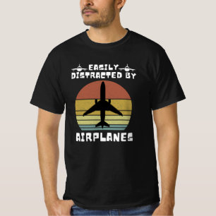 Einfach abgelenkt durch Flugzeuge T-Shirt